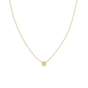 14k Itty Bitty Basketball Necklace