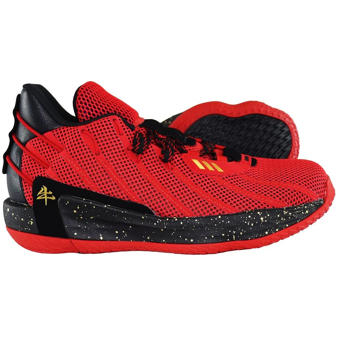 Adidas Dame 7 GCA Mens Red Basketball Trainers