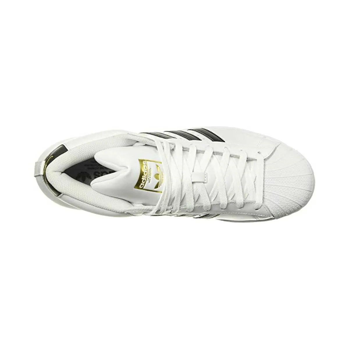 Adidas GS (Grade School) Pro Model Cloud White/Core Black/Gold Foil