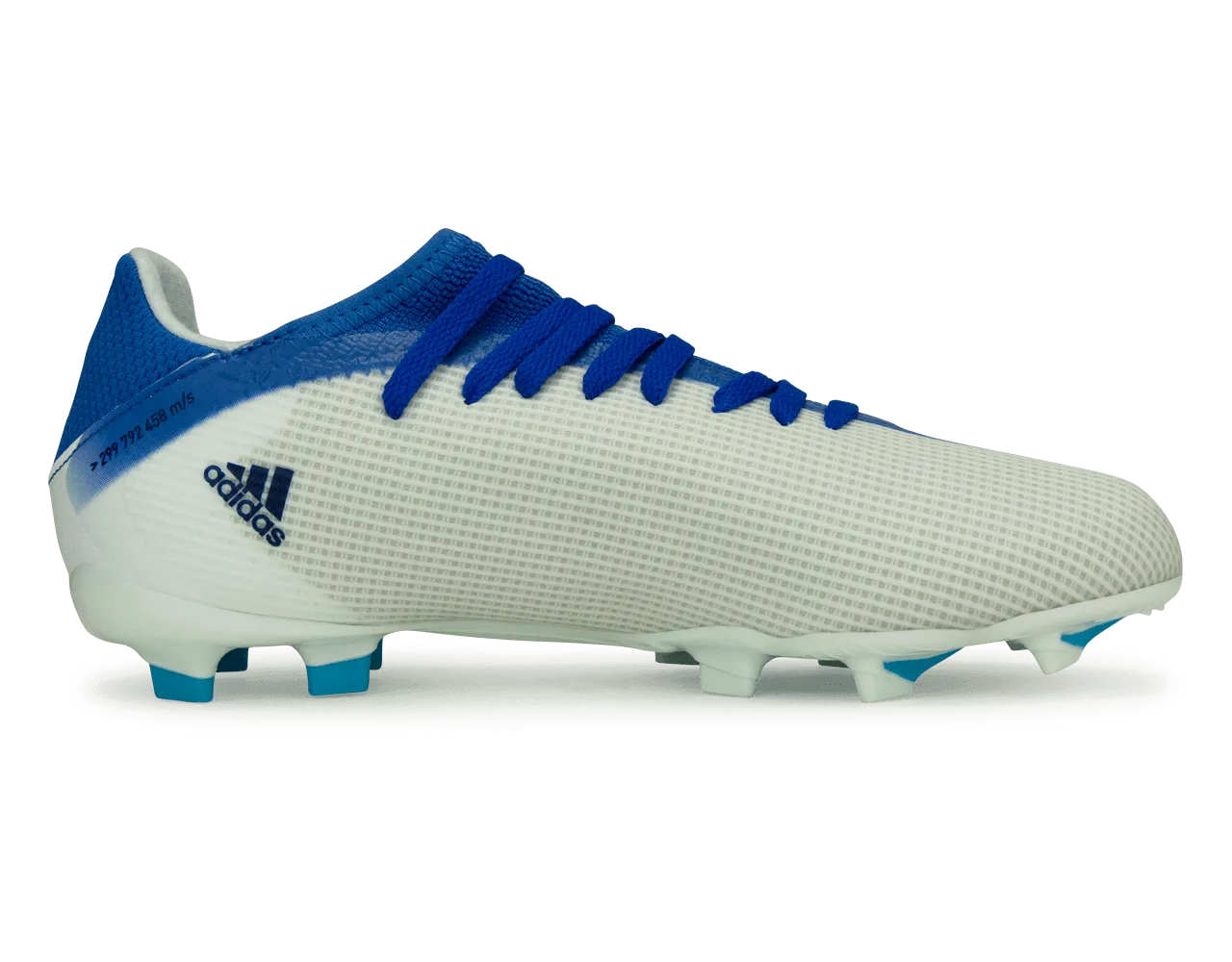 adidas Kids X Speedflow.3 FG White/Navy/Sky Blue