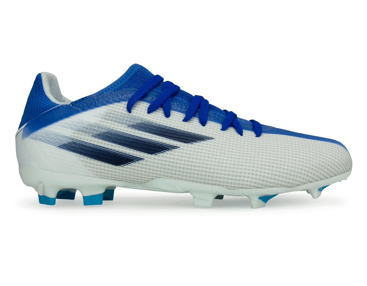 adidas Kids X Speedflow.3 FG White/Navy/Sky Blue