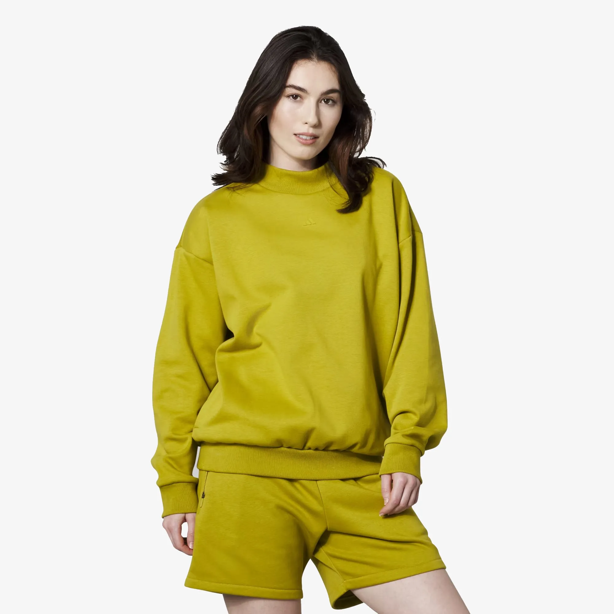 Adidas Originals | ADIDAS BASKETBALL 001 CREW NECK SWEAT  { OLIVES