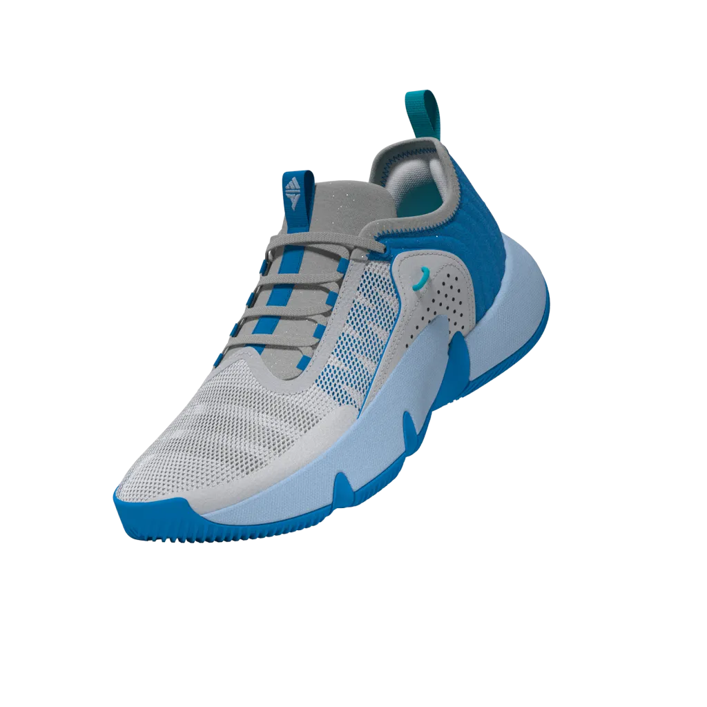 Adidas Trae Unlimited Junior Basketball Shoes - Grey/Grey/Blue