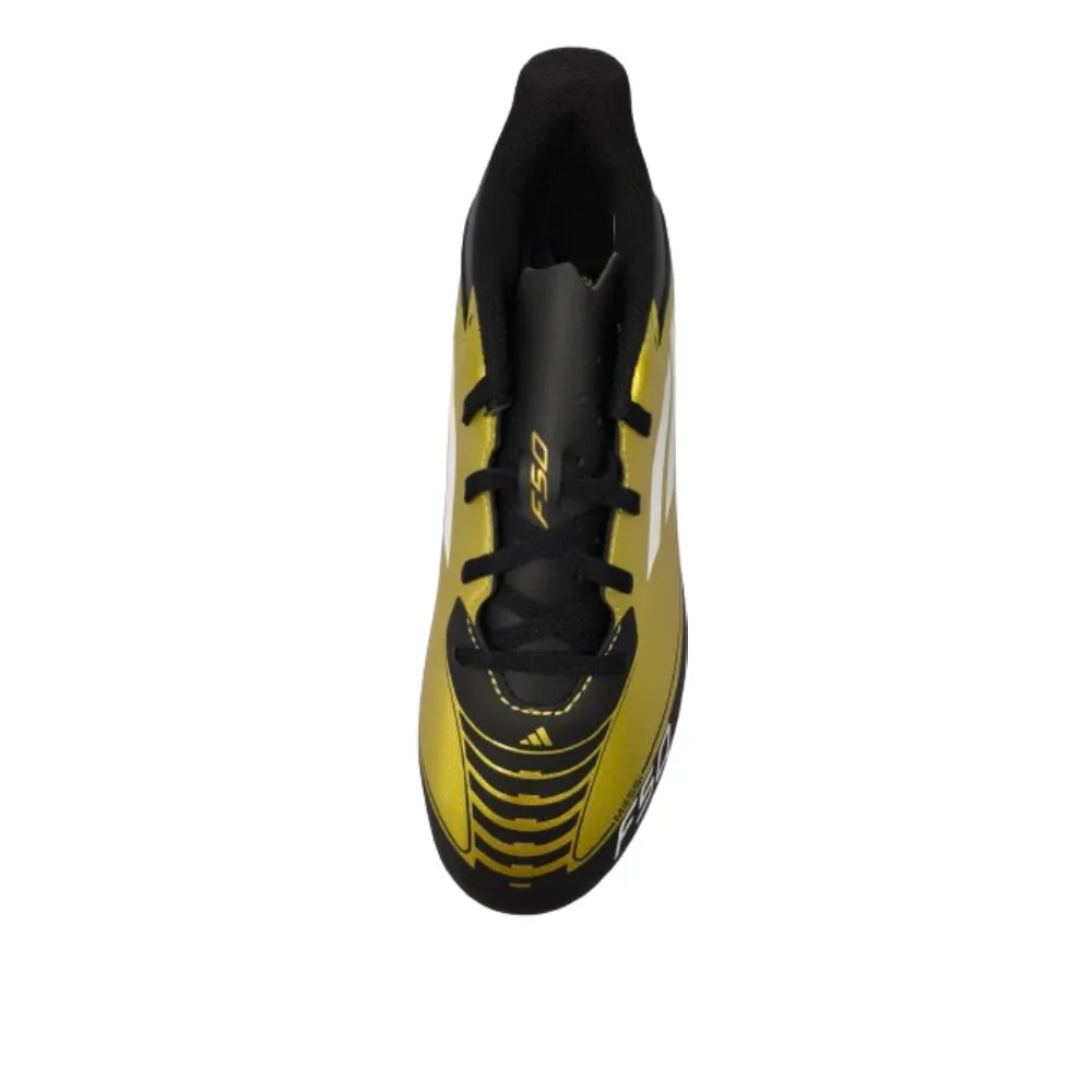 Adidas Unisex F50 Club Predator Flexible Ground Messi Football Shoe (Gold/White/Black)