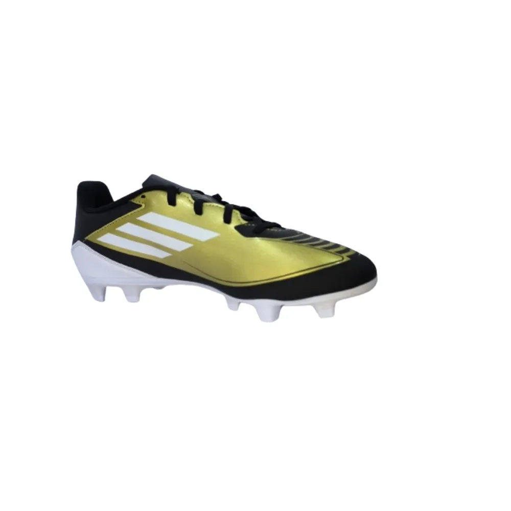 Adidas Unisex F50 Club Predator Flexible Ground Messi Football Shoe (Gold/White/Black)