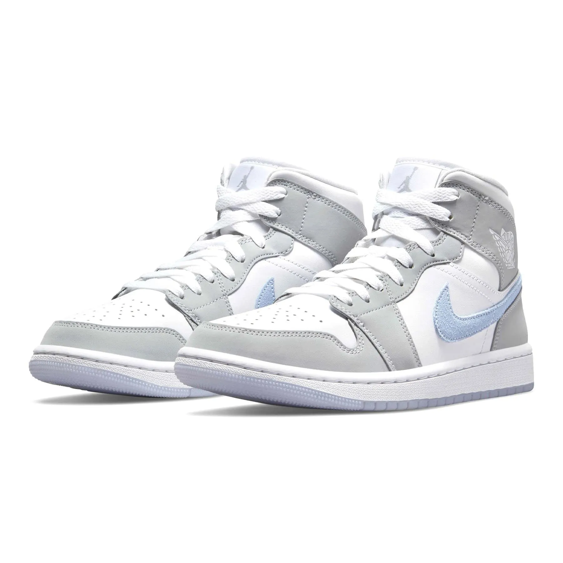 Air Jordan 1 Mid Wmns 'White Wolf Grey'