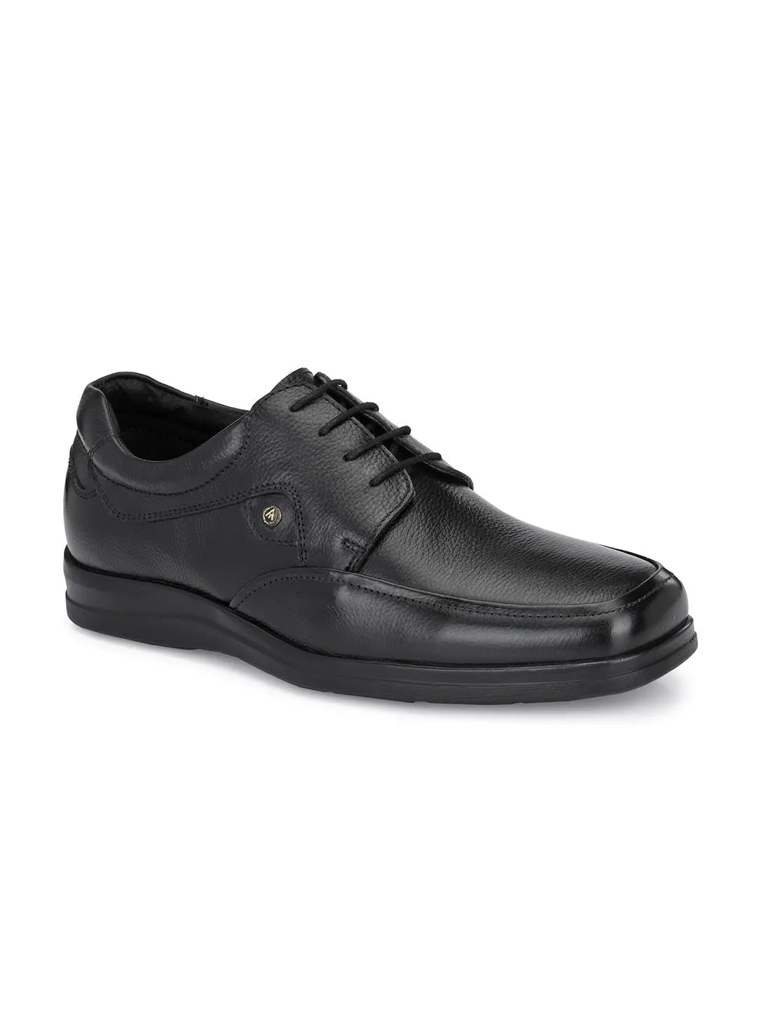 Alberto Torresi Genuine Leather Black Laceup Formal Shoes For Men