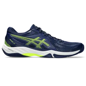 Asics Men's Blade FF Indoor Court Shoes Blue Expanse Safety Yellow