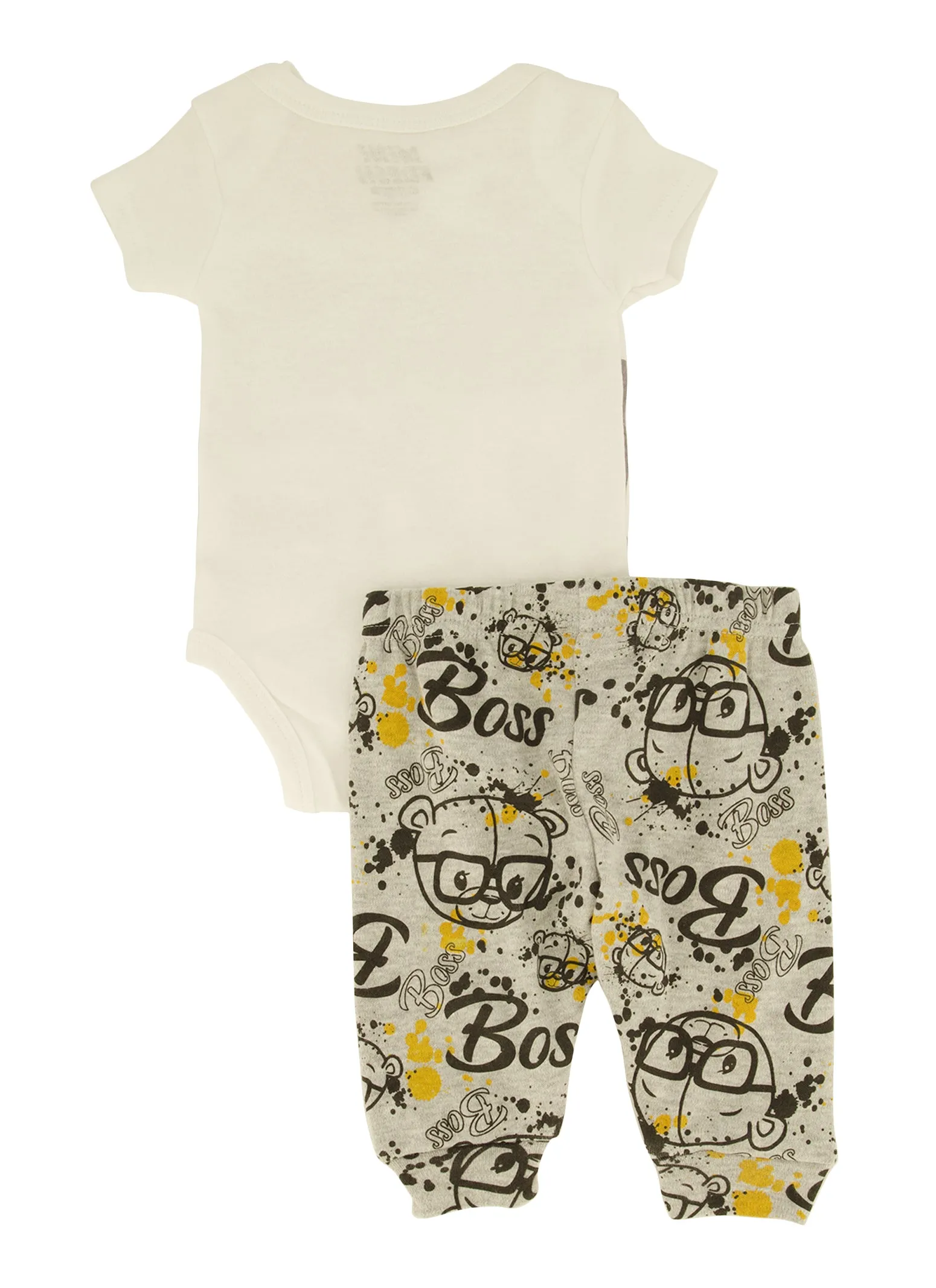 Baby Boys 0-9M Boss Bear Graphic Bodysuit with Joggers and Shoes