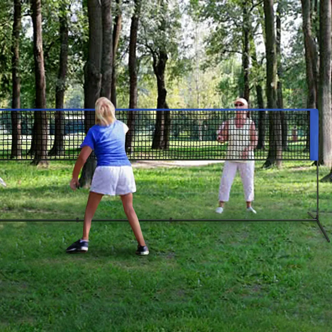 Badminton Net Set Portable with Poles Easy Setup