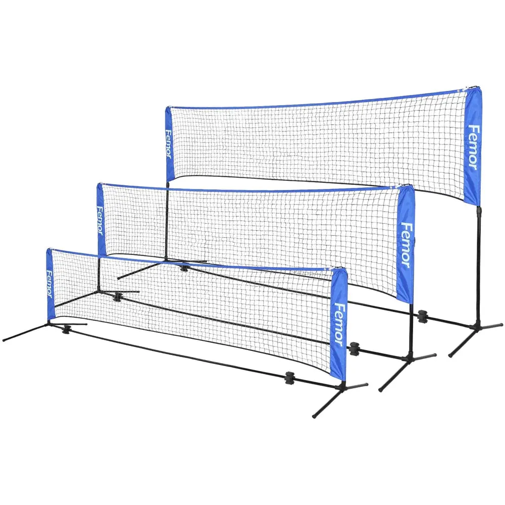 Badminton Net Set Portable with Poles Easy Setup