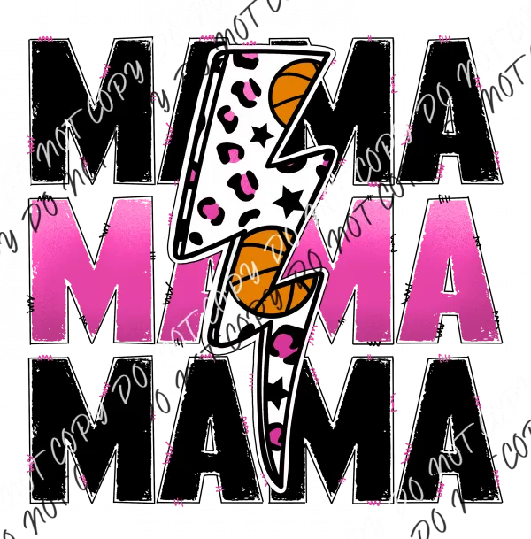 Basketball Mama Pink DTF Transfer