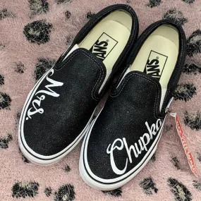 Black Bridal Slip On Vans