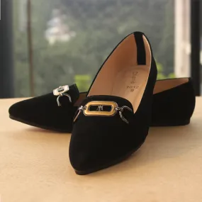 Black Velvet Pumps for women