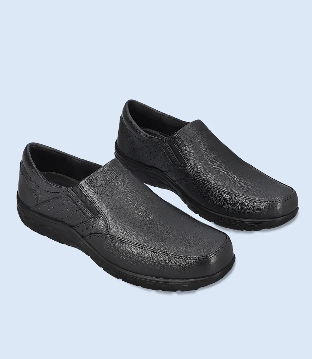 BM5198-BLACK-Men Comfort Life Style Shoes