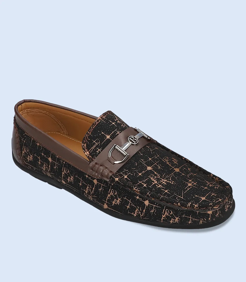 BM5236-BLACK/TAN-Men Loafers