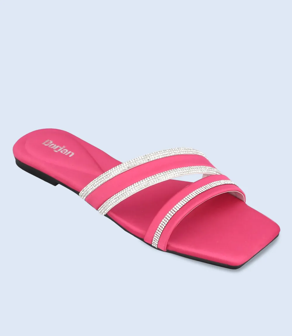 BW9487-Fuschia-Women Slipper