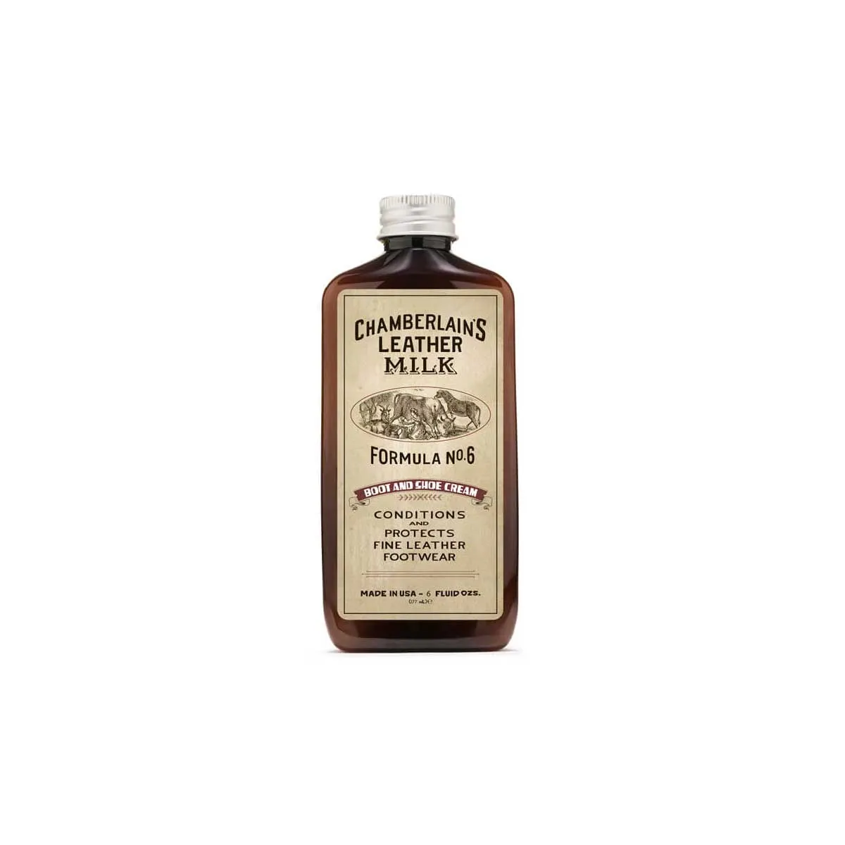 Chamberlain's Leather Milk Boot & Shoe Cream No. 6 Premium Leather Boot & Shoe Conditioner - 6 oz