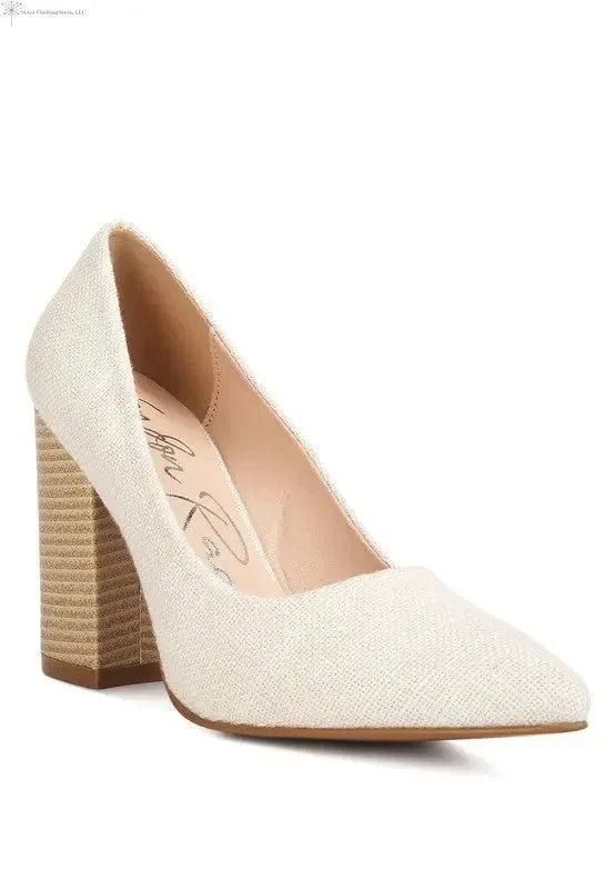 Closed Toe Block Heel Pumps