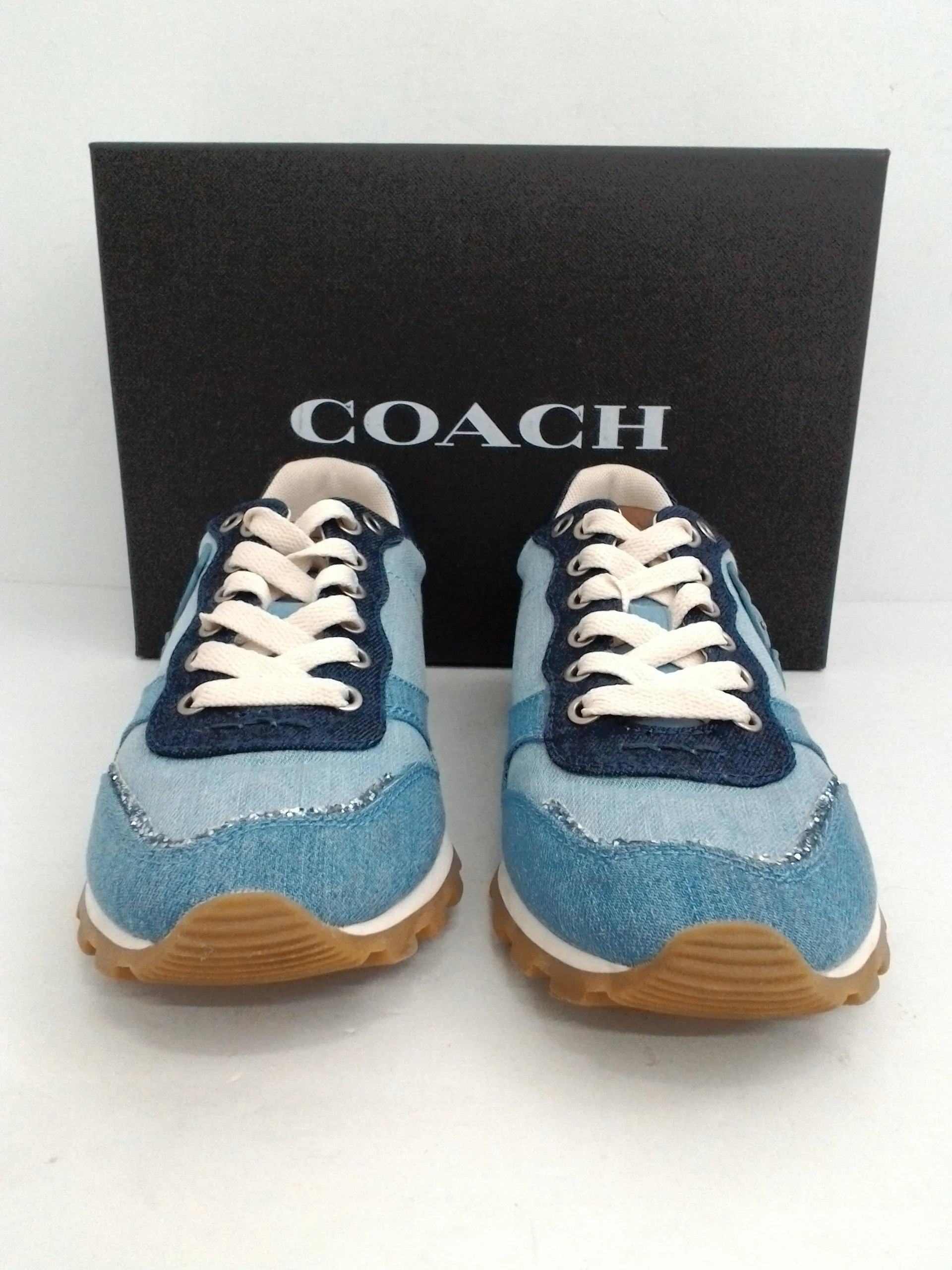 Coach Women's Light Denim / Dark Denim Size 8 B