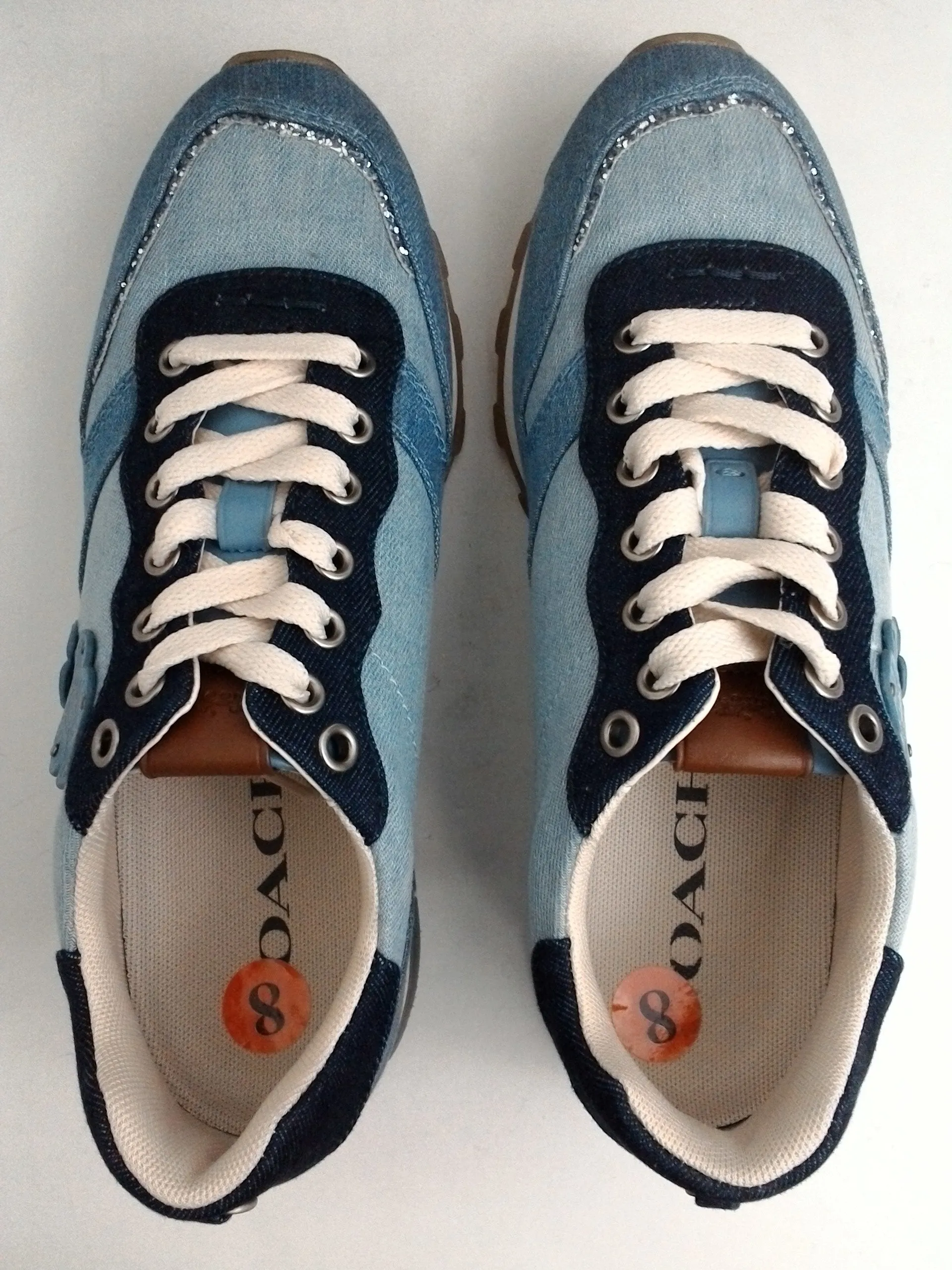 Coach Women's Light Denim / Dark Denim Size 8 B