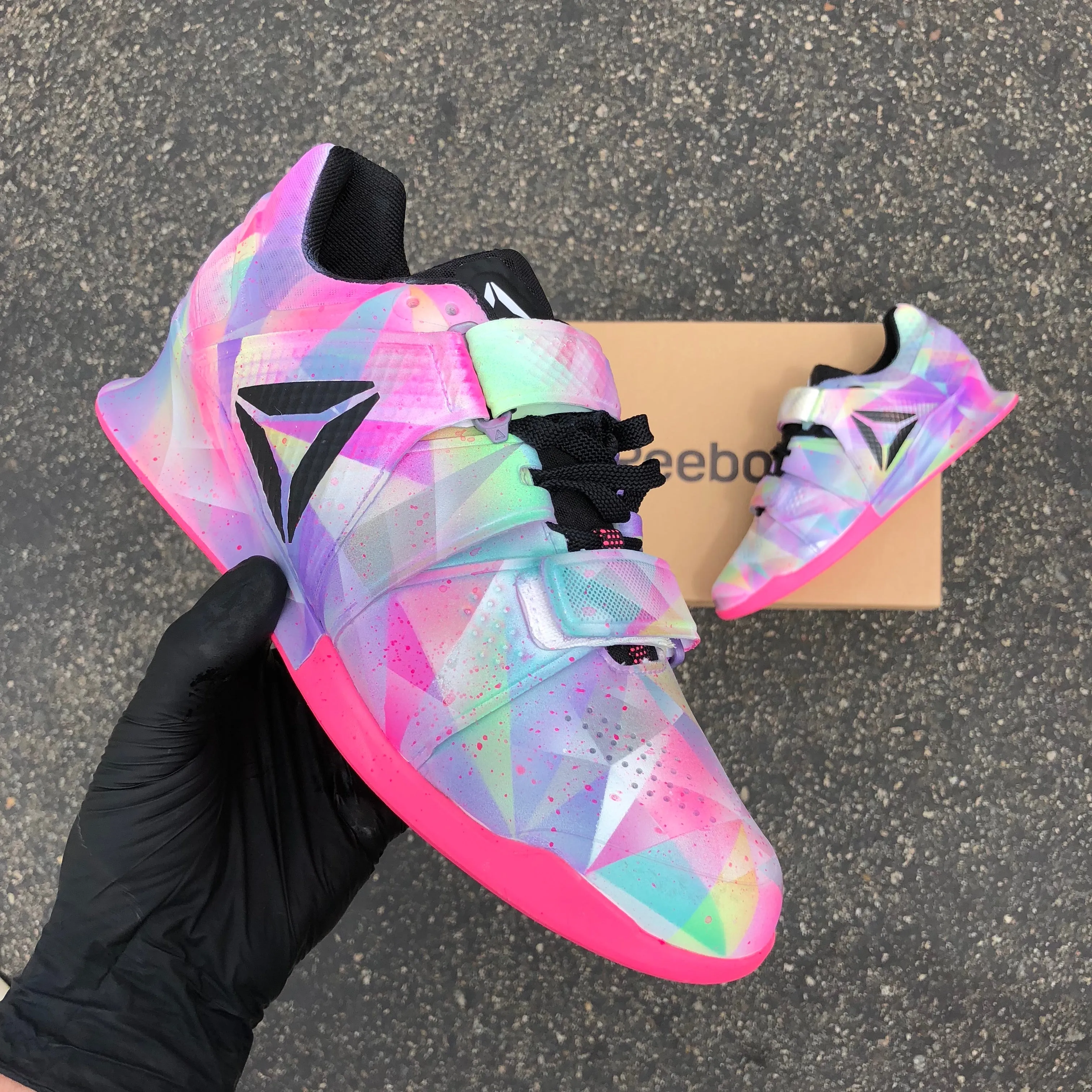 Custom Pastel Prism Reebok Legacy Lifters