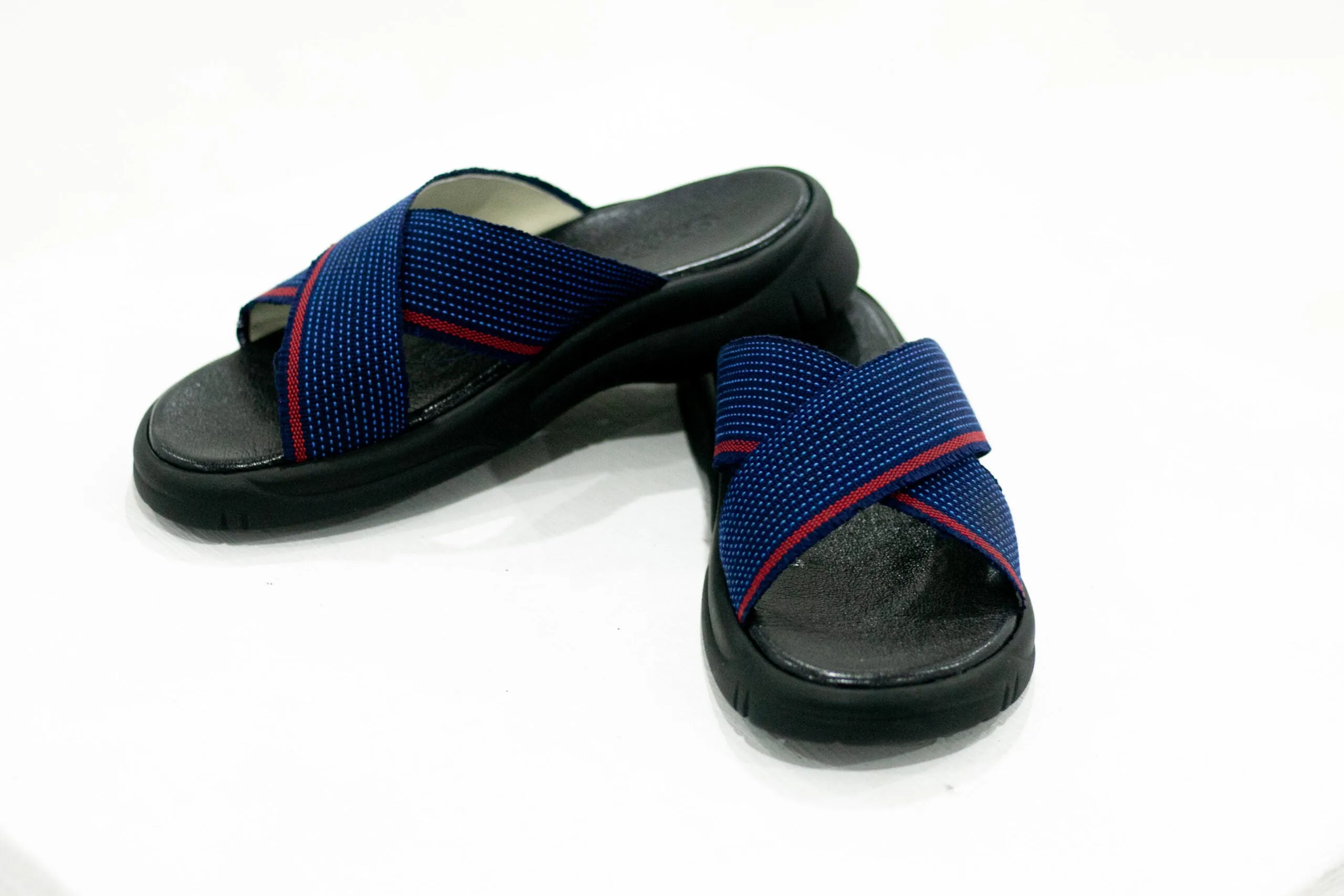 Cute-Saint Oke Lightweight Slides with deadstock leather