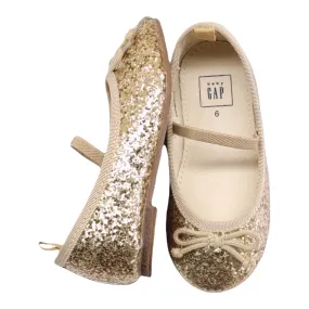 Gap Gold Glitter Mary Janes