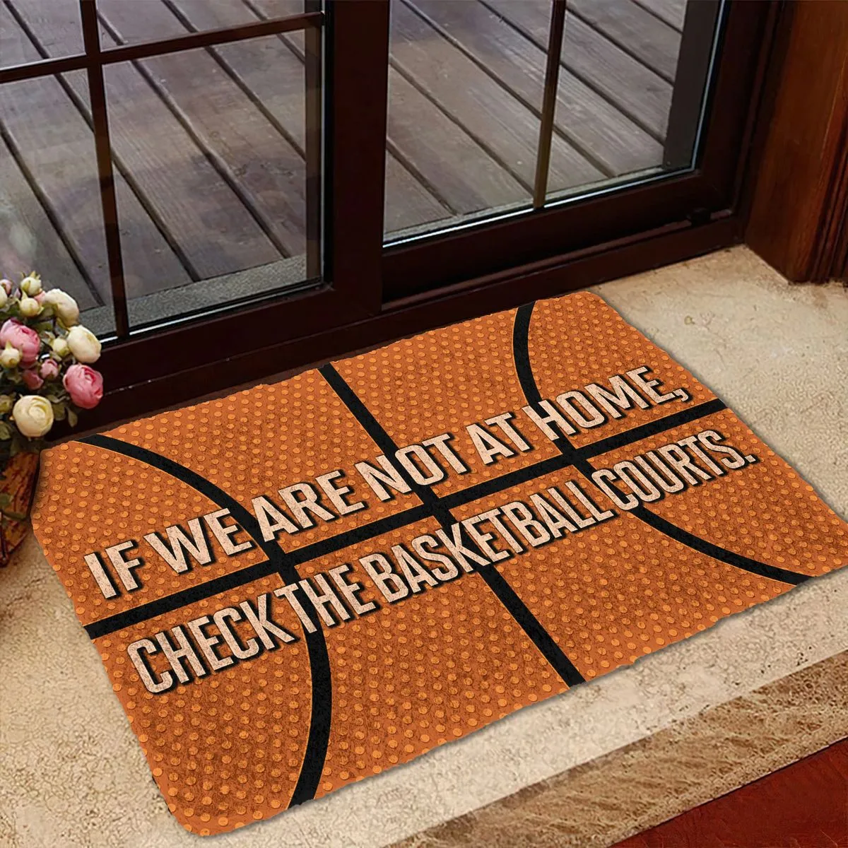 Gearhuman 3D Check The Basketball Courts Doormat