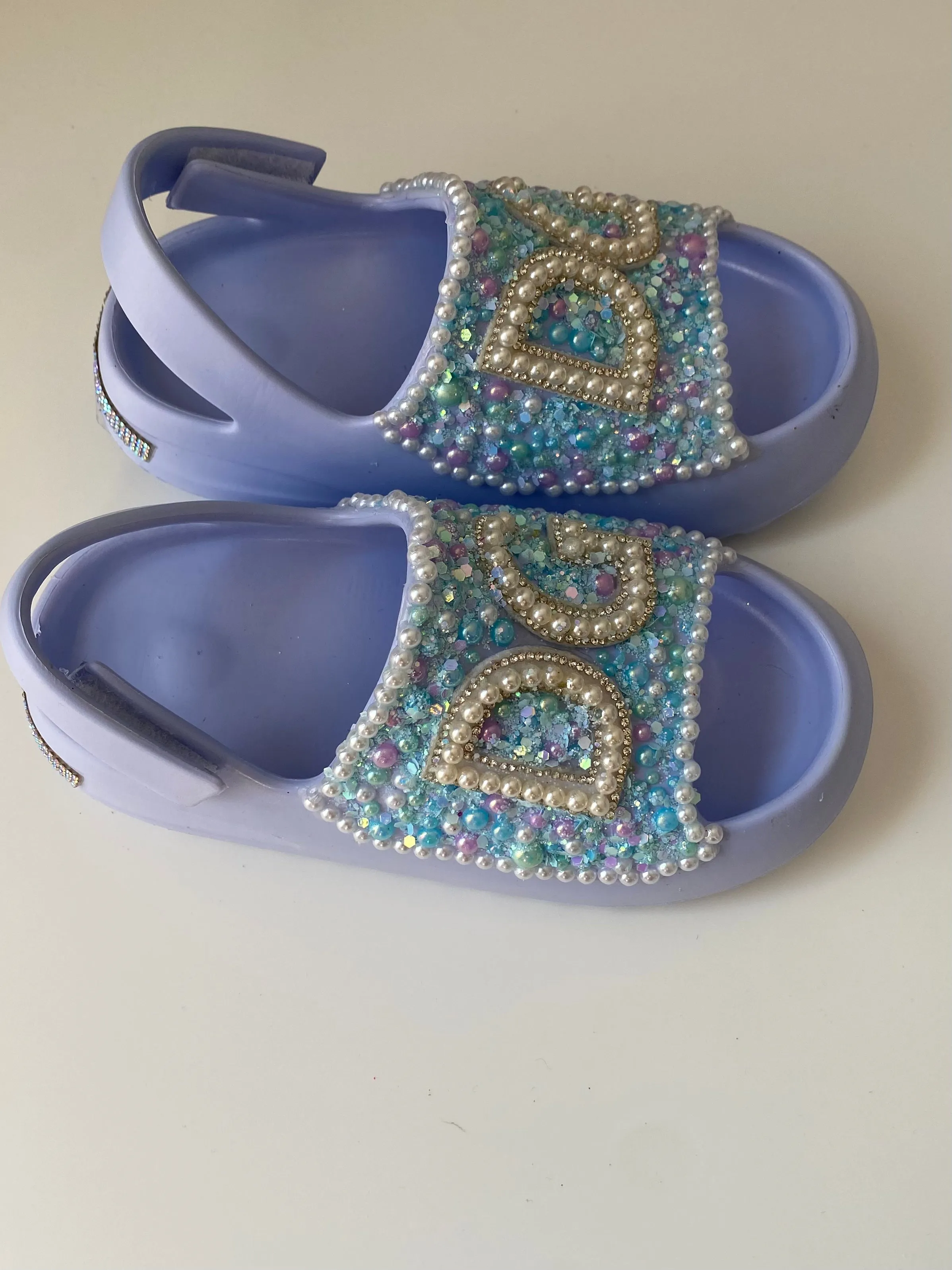 GIRLS BLUE PEARLS AND THINGS SHOES