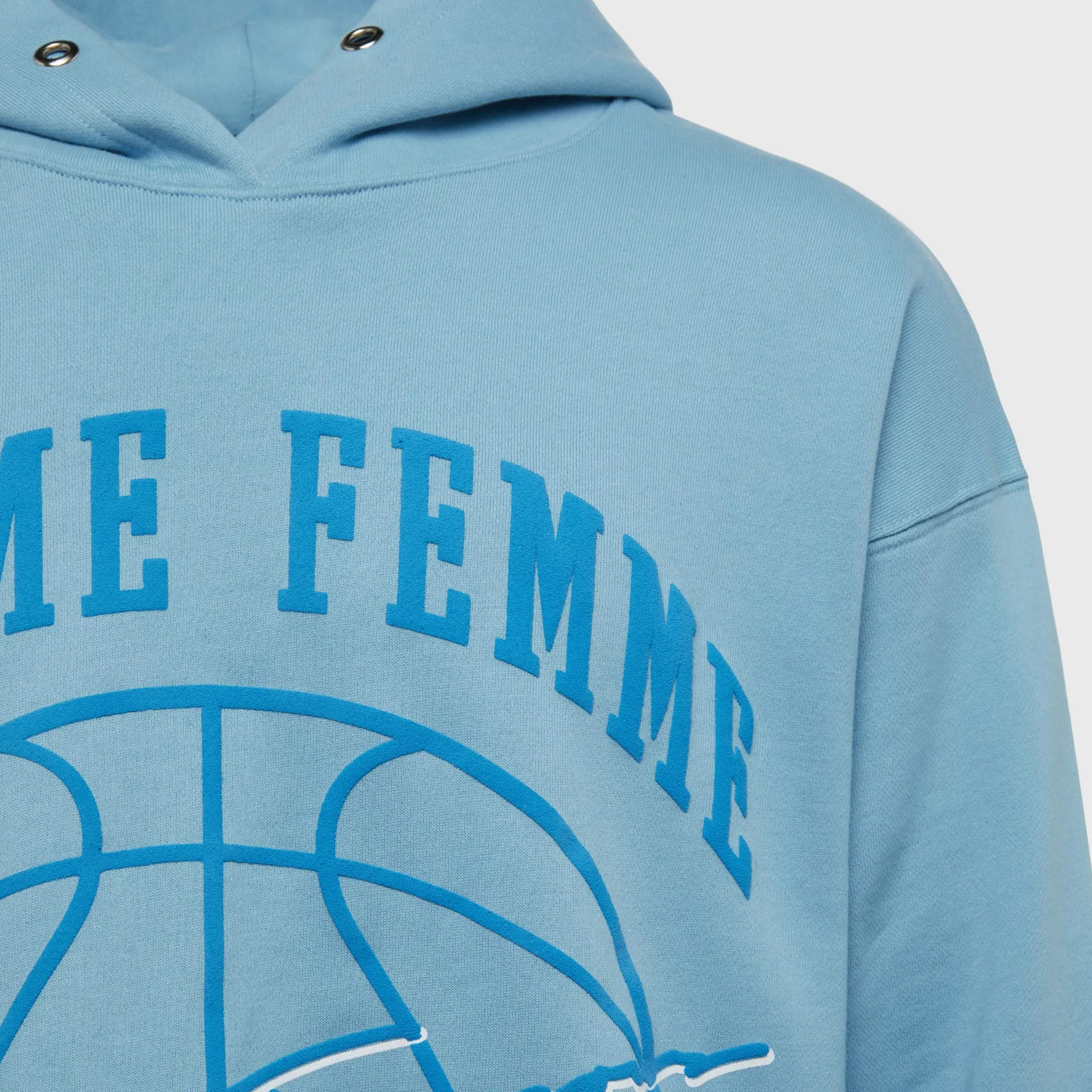 Homme Femme Basketball Hoodie Blue