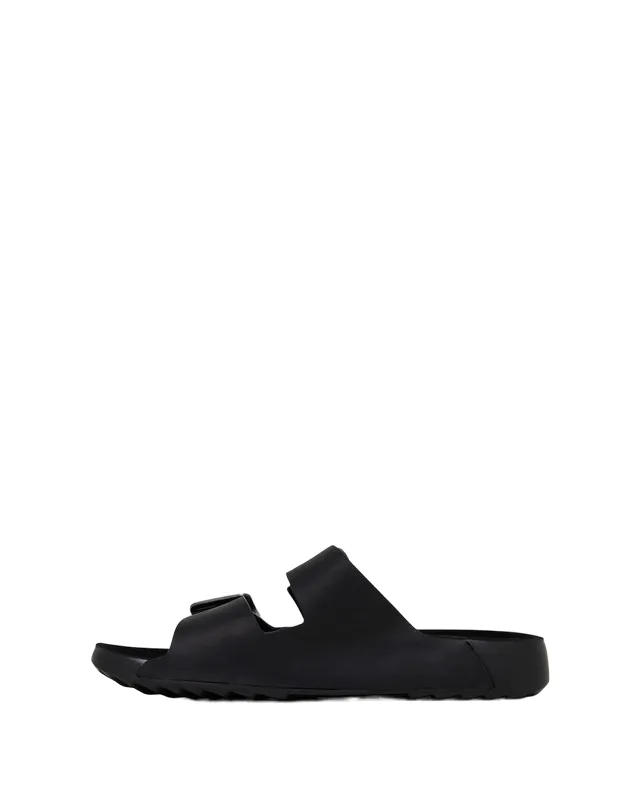 Hush Puppies Mens Black Hoges Comfort Shoes Slide Sandals