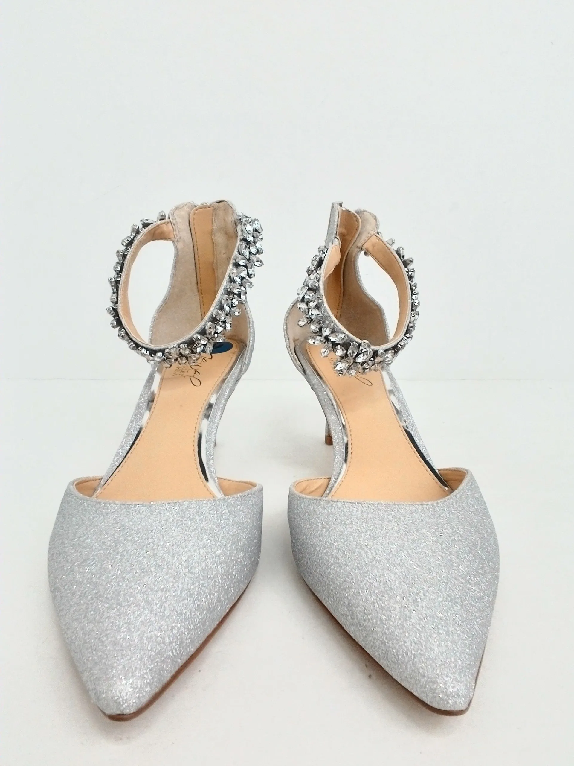 Jewel Badgley Mischka Women's Silver Pumps Size 9