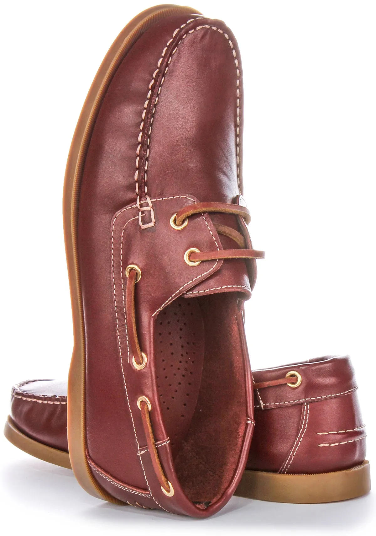 Justinreess England Bay In Burgundy For Men