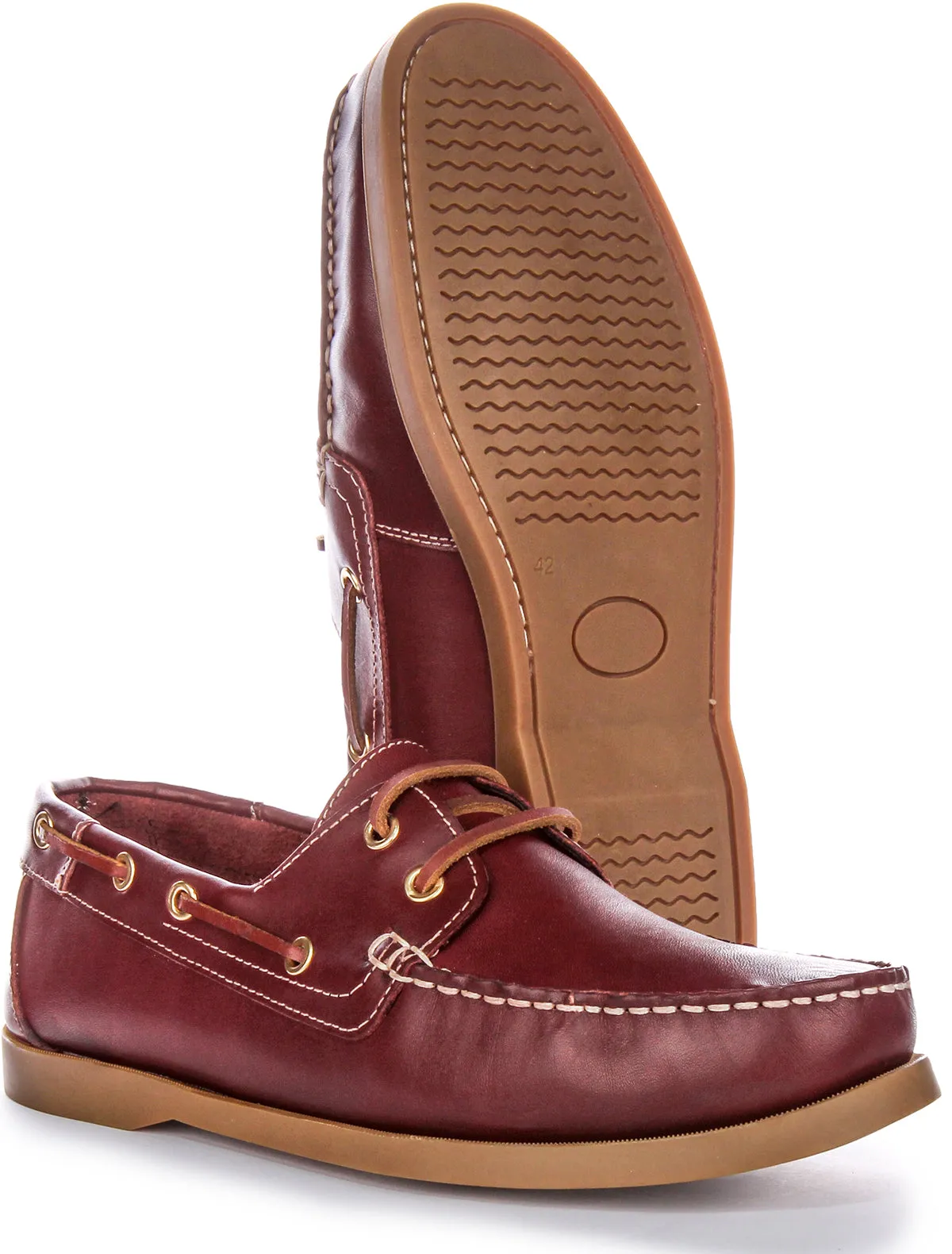 Justinreess England Bay In Burgundy For Men