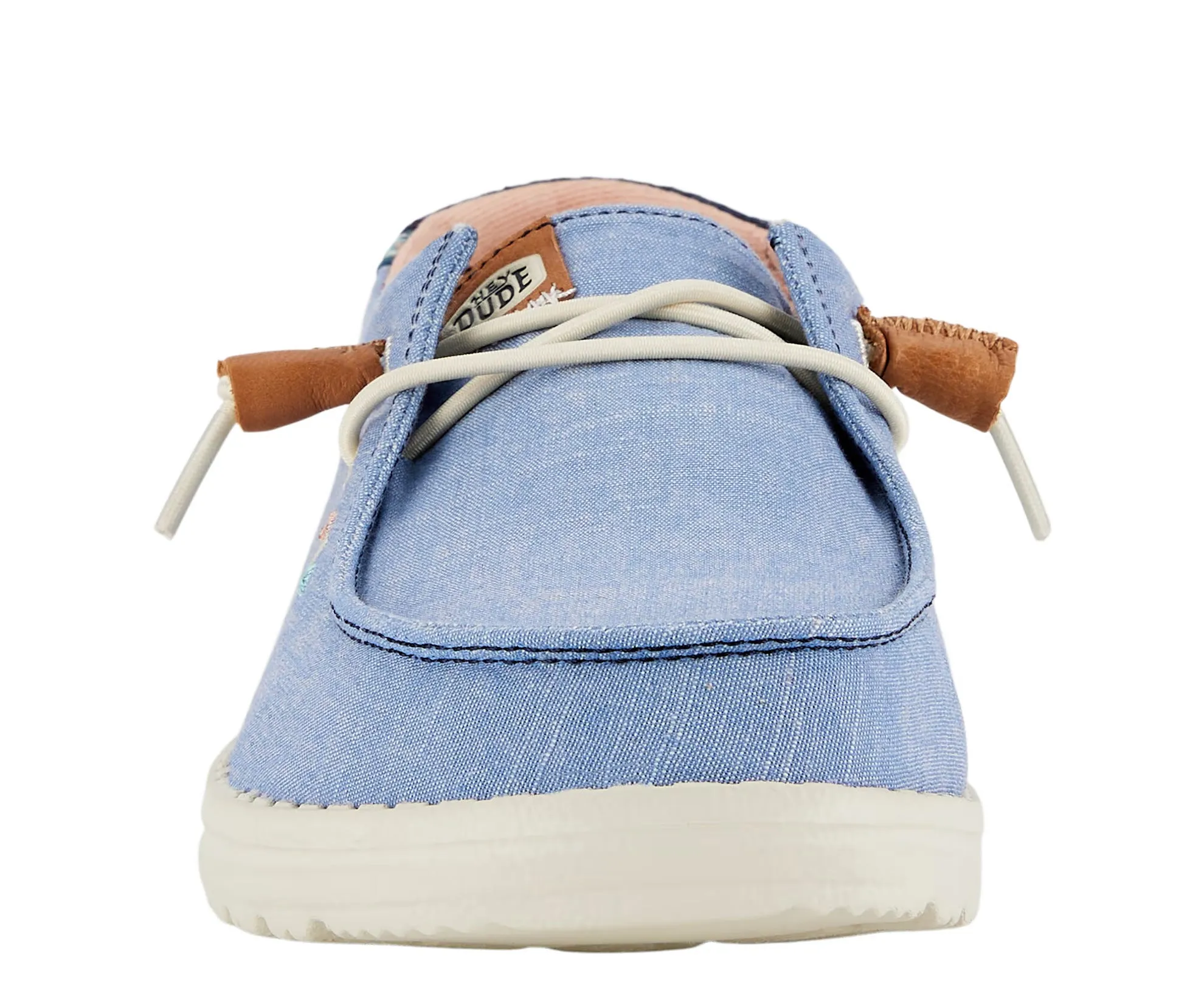 Ladies Hey Dude Blue Canvas Summer Shoes Laced Wendy Chambray Boho sale