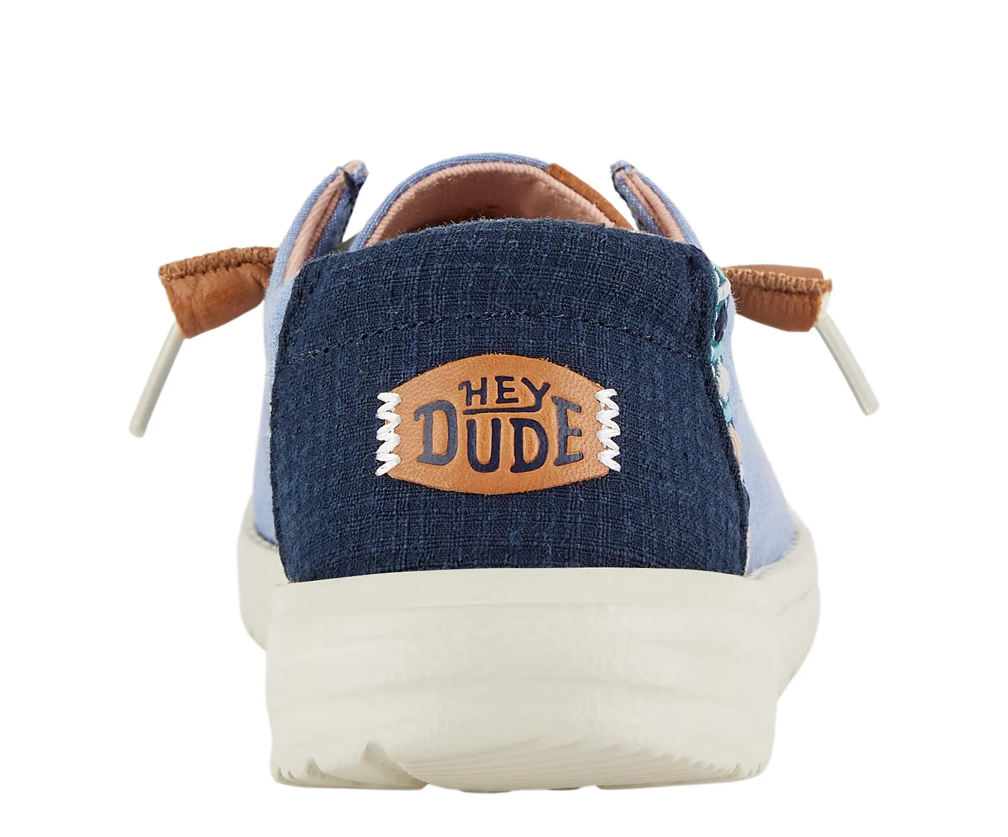 Ladies Hey Dude Blue Canvas Summer Shoes Laced Wendy Chambray Boho sale