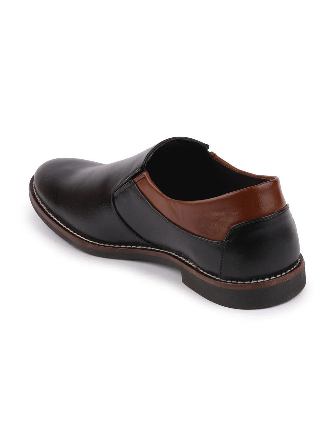 Men Black Formal Slip-On Oxford Shoes