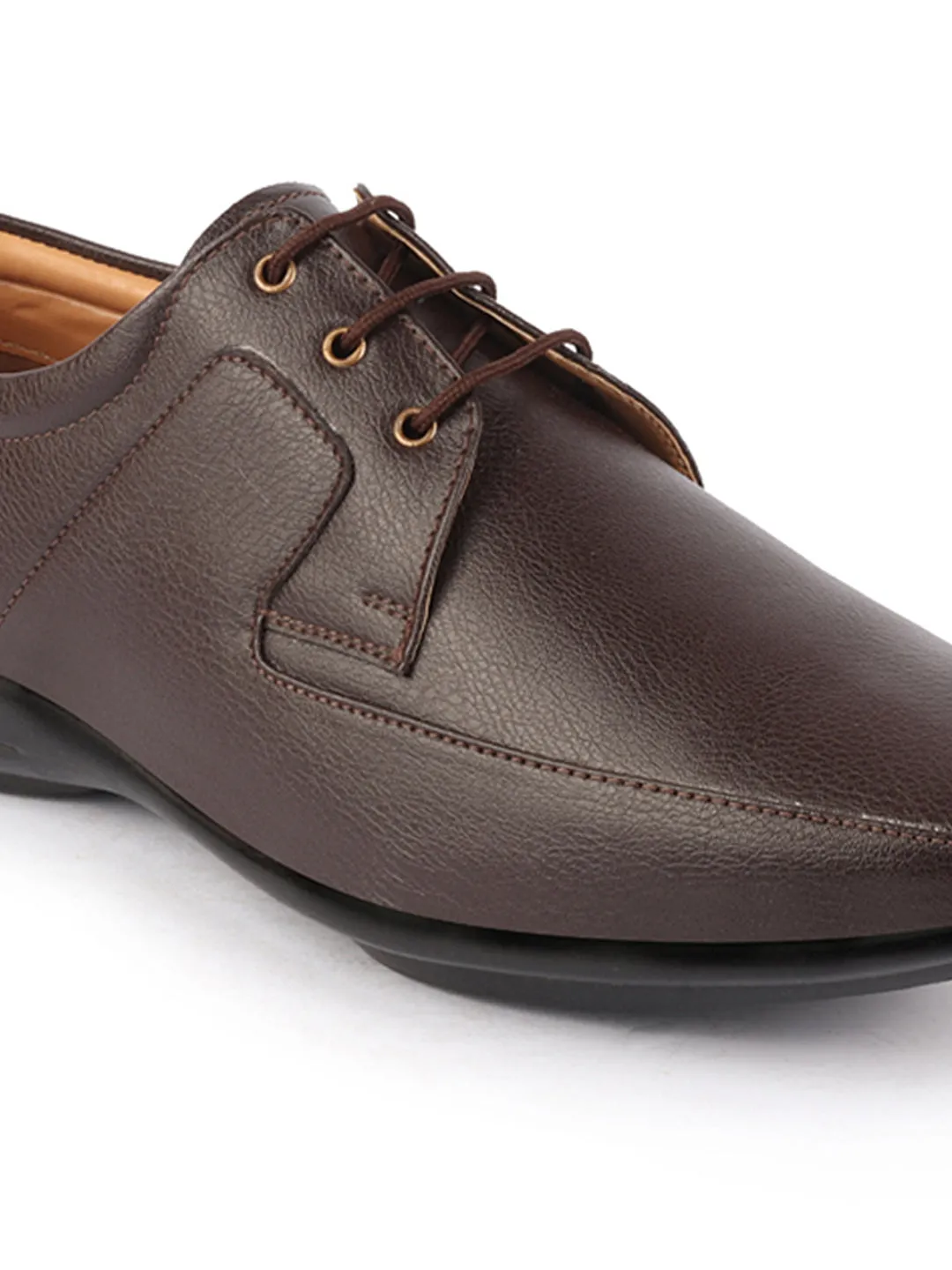 Men Brown Formal Office Meetings All Day Long Outdoor Lace Up Shoes