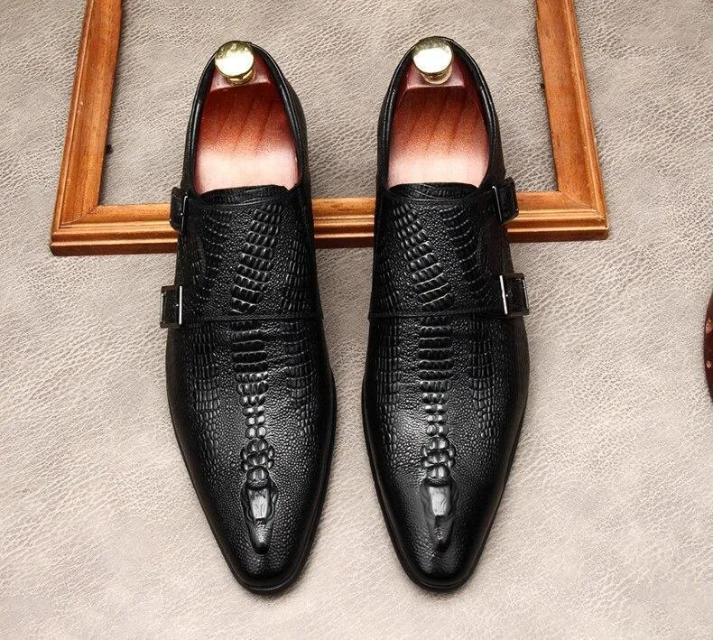 Men  Dress Shoes -  Antonio Double Monk Strap Shoes