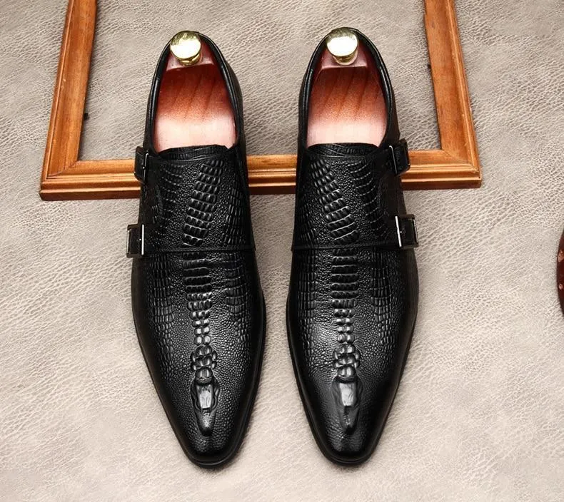 Men  Dress Shoes -  Antonio Double Monk Strap Shoes