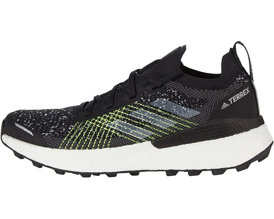 Men's Adidas Terrex Two Ultra Parley, Black/White/Solar Yellow, 9.5 D Medium