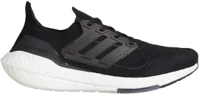 Men's Adidas Ultraboost 21, Black/Black/Grey, 11.5 D Medium