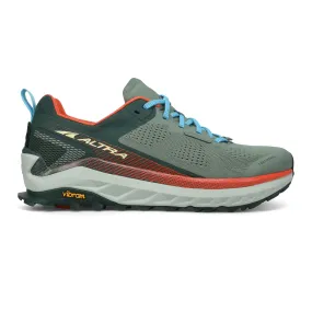 Men's Altra Olympus 4, Green/Orange, 10 D Medium