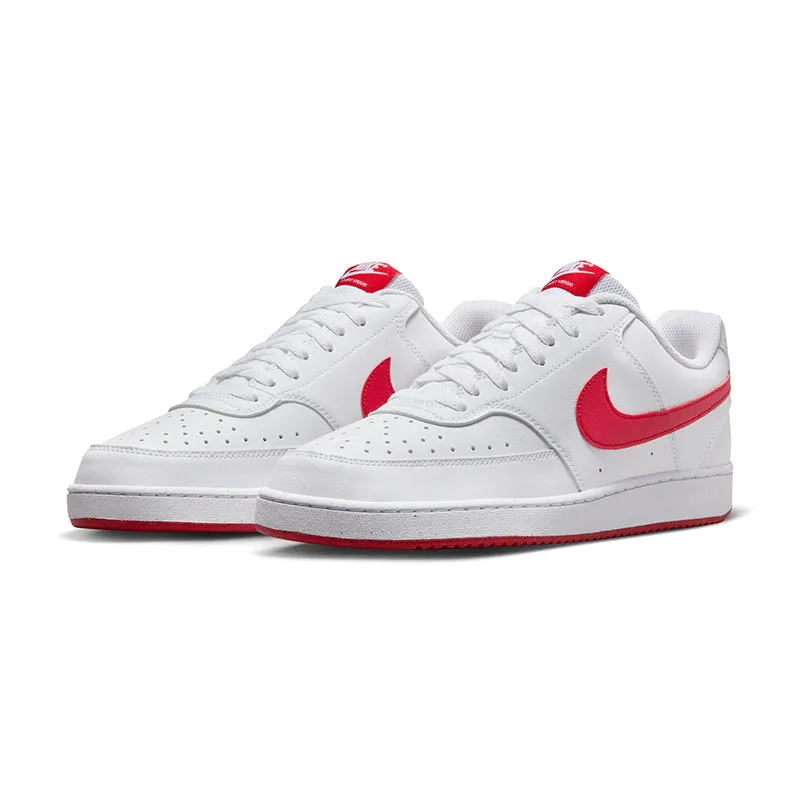 Men's Court Vision Low Next Nature White/University Red