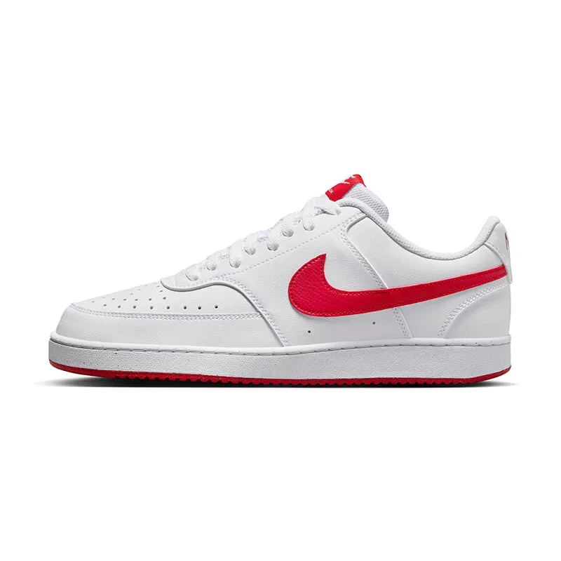 Men's Court Vision Low Next Nature White/University Red