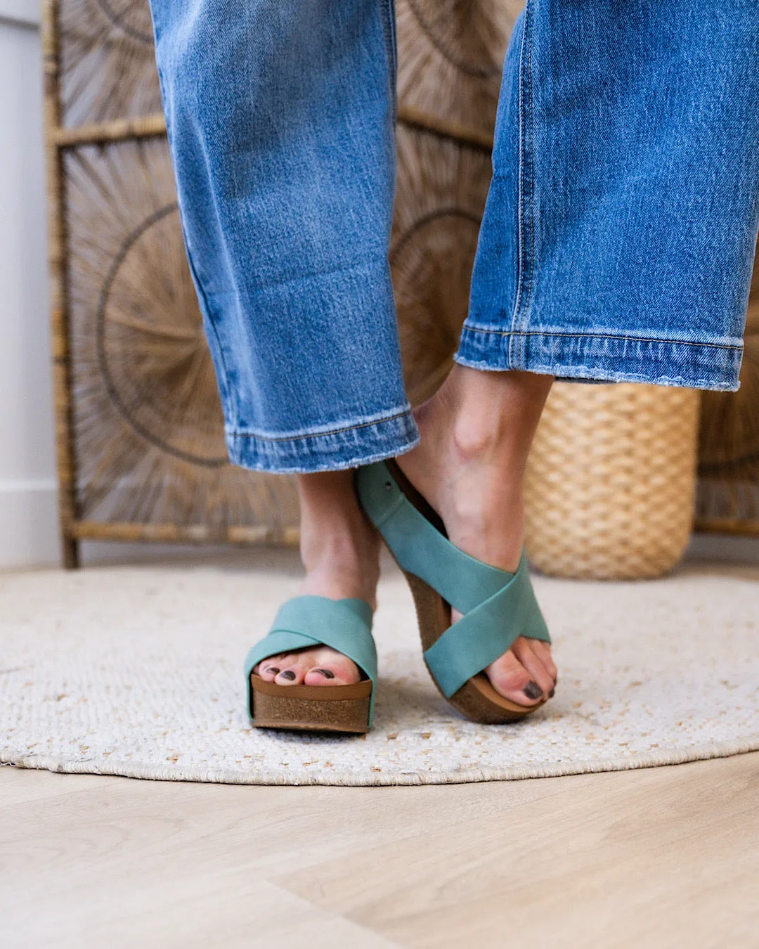 NEW! Very G Hero Slip On Sandals - Turquoise