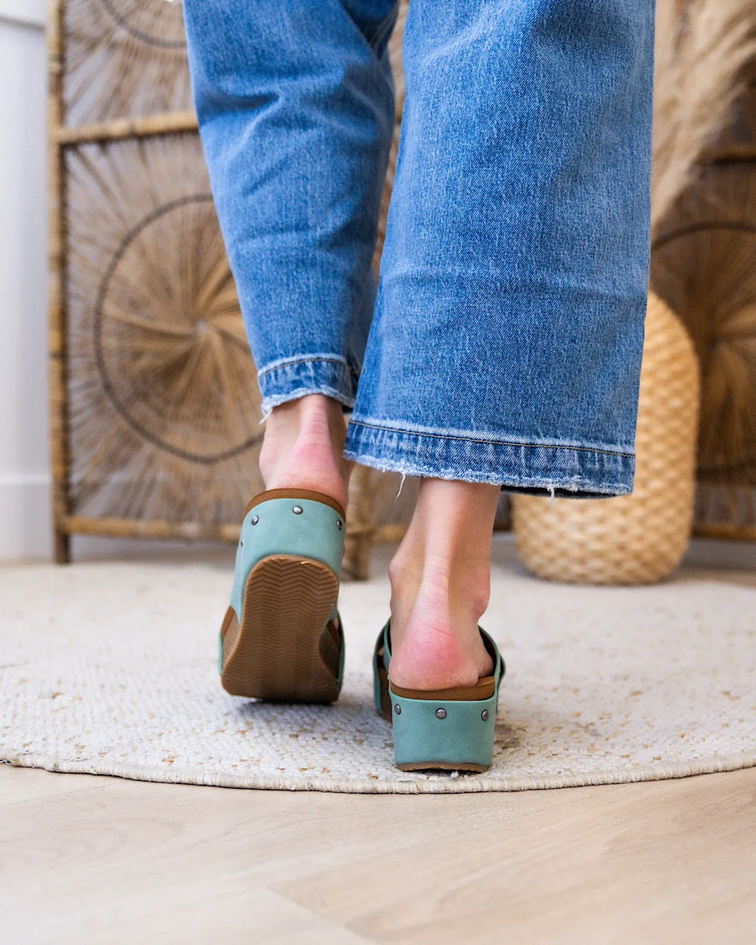 NEW! Very G Hero Slip On Sandals - Turquoise