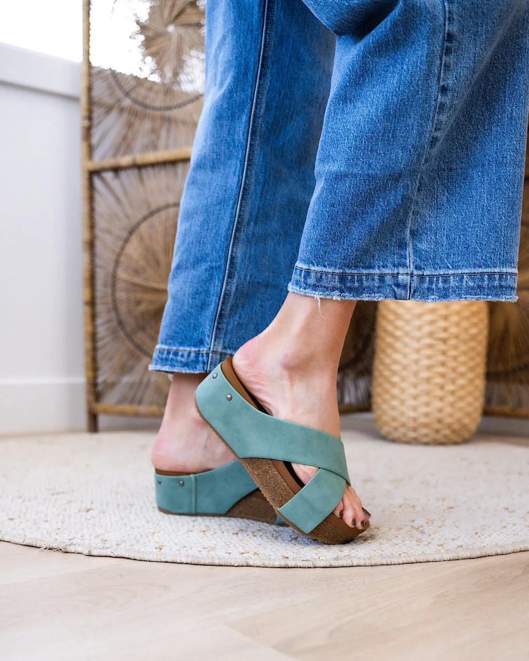 NEW! Very G Hero Slip On Sandals - Turquoise