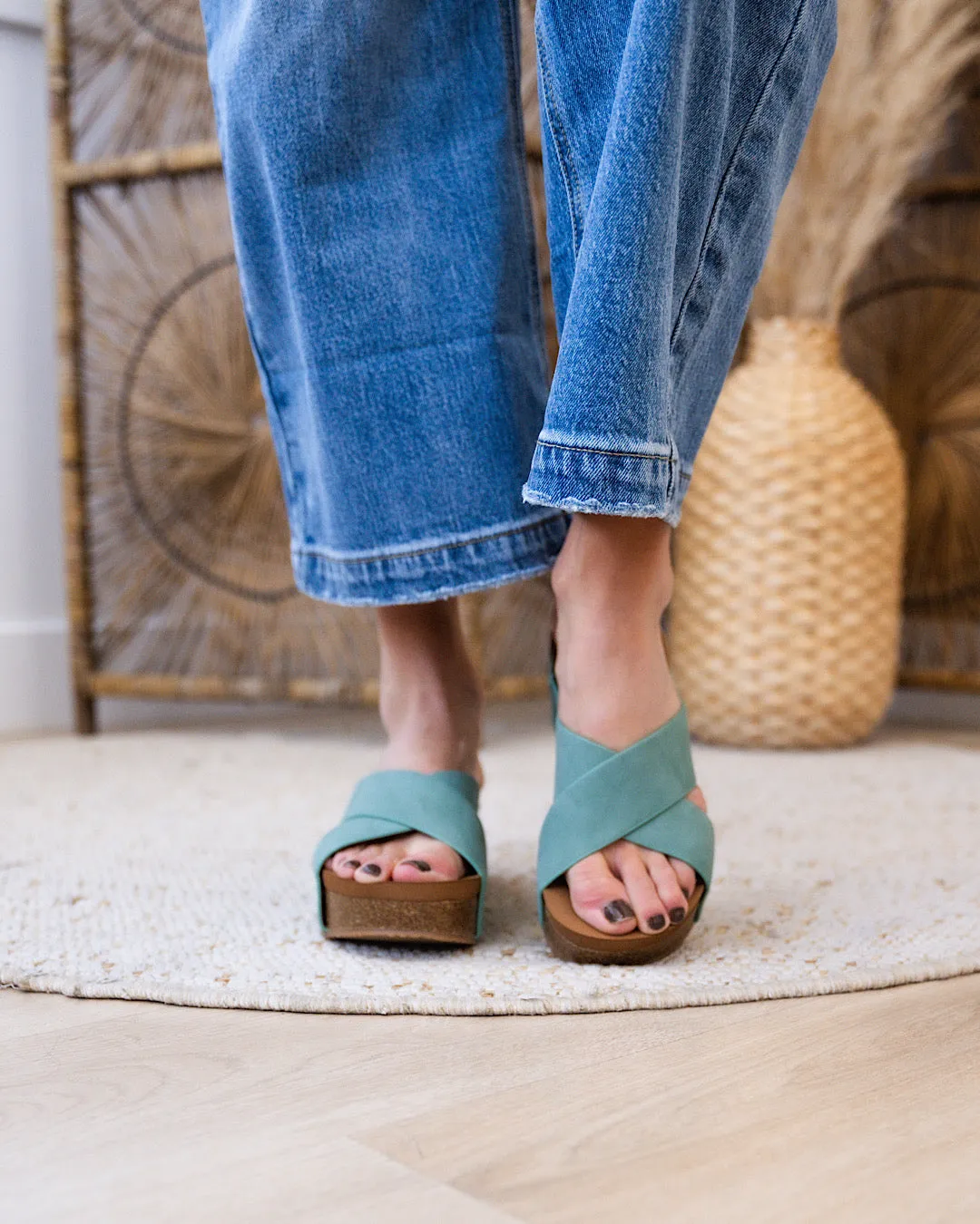 NEW! Very G Hero Slip On Sandals - Turquoise